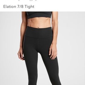 MUST GO! SET OF 2 Athleta black elation 7/8 leggings! Practically new! Size XS